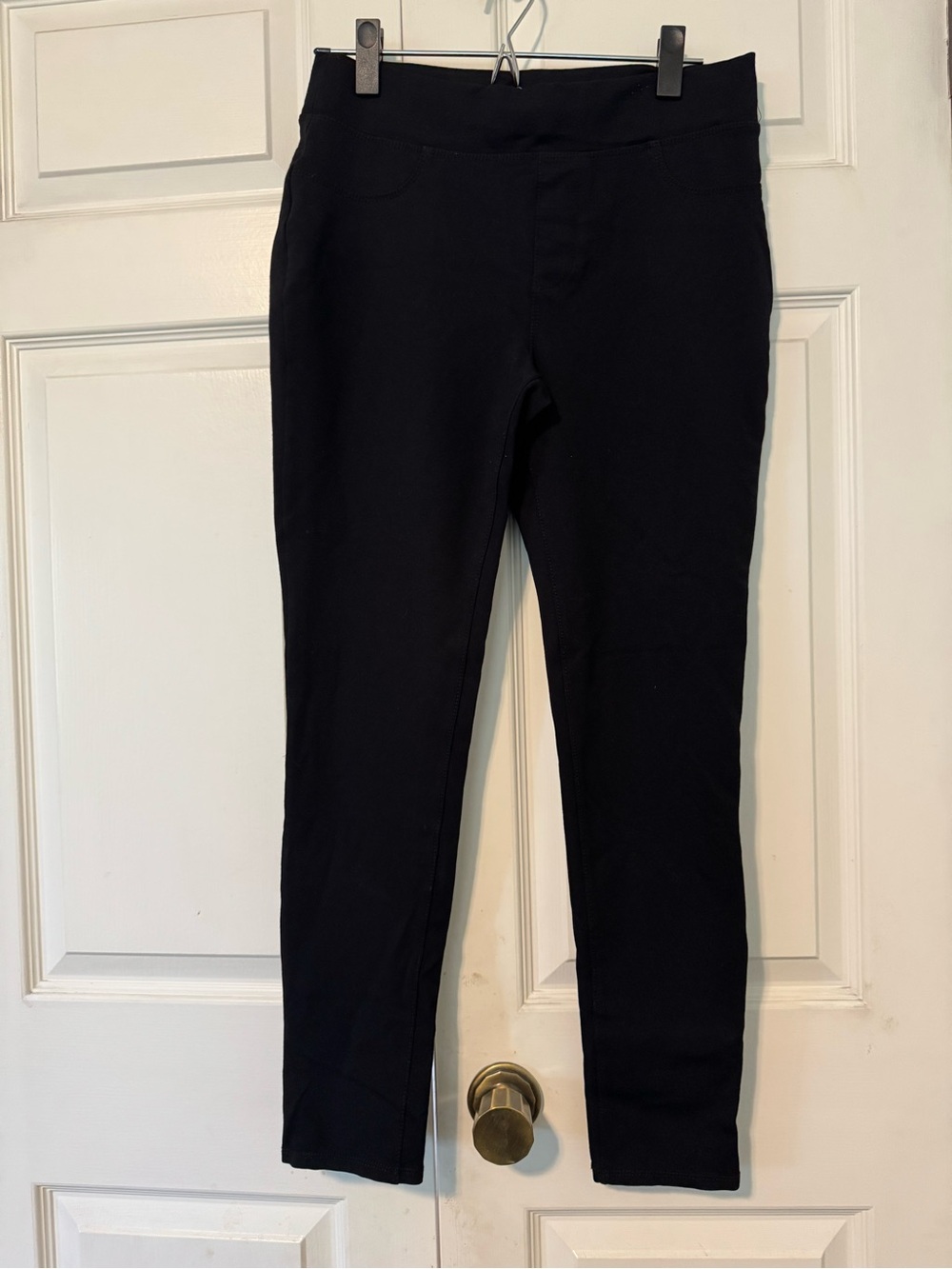 St. John's Bay Black Slim Stretch Pants M